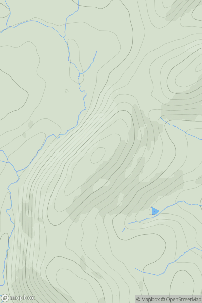 Thumbnail image for Ciliau [South-West Wales] [SN952552] showing contour plot for surrounding peak